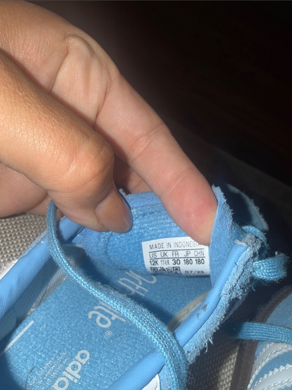 Adidas Spezial Kids Sky Blue Suede Sneakers (unisex) - Picture 5 of 5